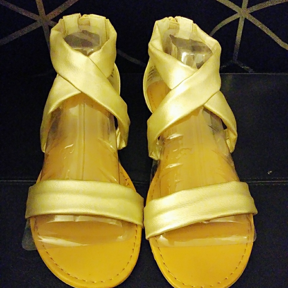 Gold sandals